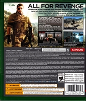 Xbox ONE Metal Gear Solid 5 The Phantom Pain Back CoverThumbnail